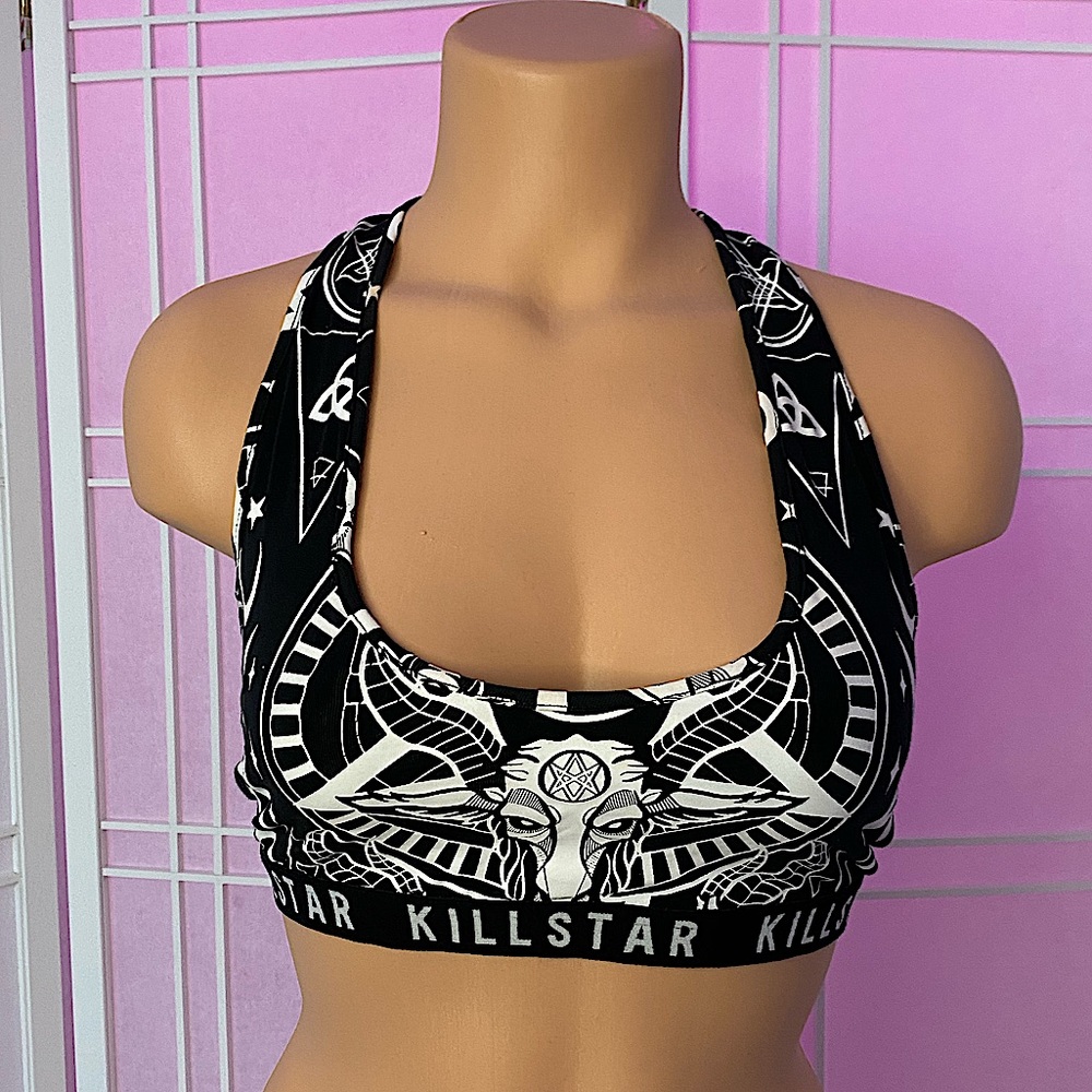 Killstar Black Mass Goat Halter Top